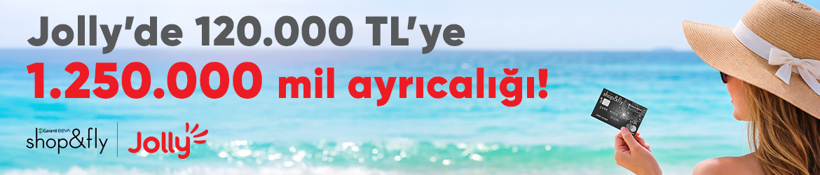 <span style="letter-spacing: 0.3px;">1 Temmuz 2026 - 31 Temmuz&nbsp; 2026 tarihleri arasında, 1.250.000 Mil Puan kazanma fırsatı Jolly'de!</span>
