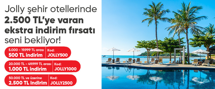 Şehir Otellerinde 2.500 TL'ye Varan İndirim!
