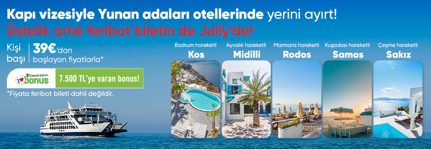 Kapı Vizeli Yunan Adaları Otel
