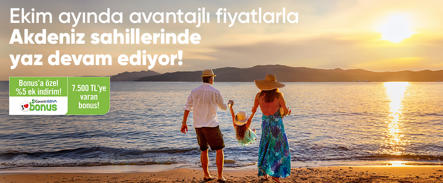 Ekim Ay&amp;#x131;nda Akdeniz Tatili