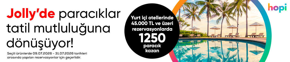 <span style="letter-spacing: 0.3px;">09.07.2026-31.07.20256 tarihleri arasında, Hopi’de geçerli 1250 Paracık kazanma fırsatı Jolly'de!</span>