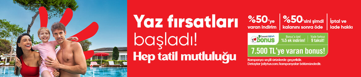 <span style="letter-spacing: 0.3px;">10 Haziran 2026 – 31 Ekim 2026 tarihleri arasında yapılan rezervasyonlarda geçerlidir.</span>