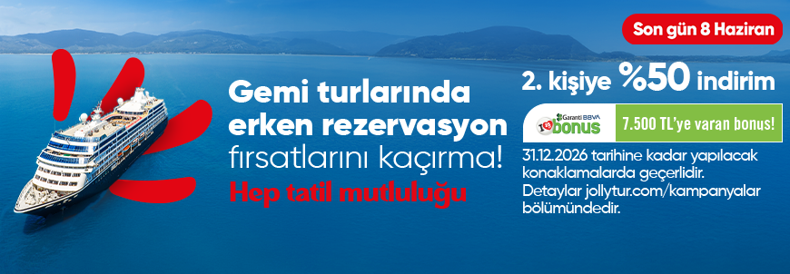 Gemi Turlarında Erken Rezervasyon Fırsatı