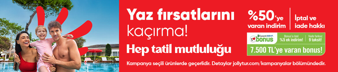 <span style="letter-spacing: 0.3px;">10 Haziran 2026 – 31 Ekim 2026 tarihleri arasında yapılan rezervasyonlarda geçerlidir.</span>