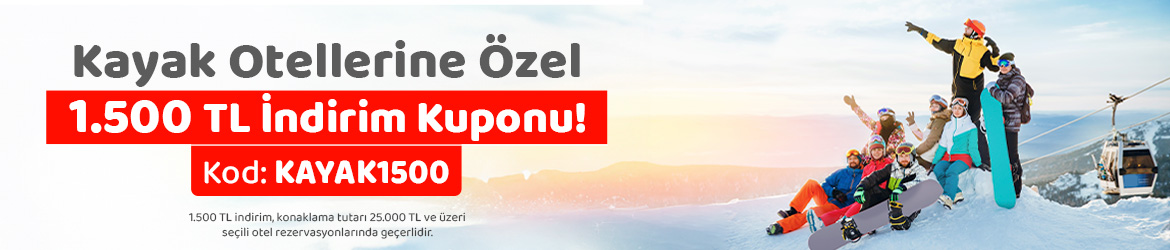 Seçili Kayak Otellerinde 1500 TL İndirim 