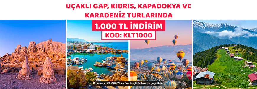 1000 TL Kupon Kampanyalı Kültür Turları