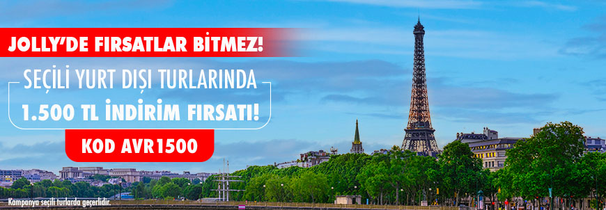 1500 Tl Kupon Kampanyalı Yurt Dışı Turları