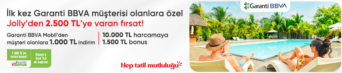 <font color="#666666" face="Poppins, sans-serif"><span style="font-size: 15px;">Garanti BBVA Yeni Müşterilere Özel 1.000 TL İndirim ve 1.500 TL Bonus Fırsatı!</span></font>