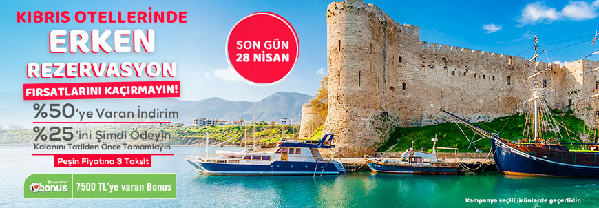 Erken Rezervasyon Kıbrıs