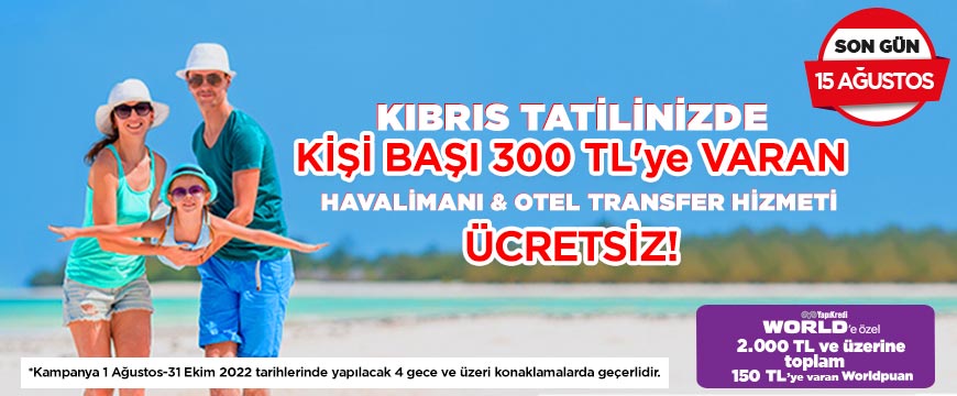 Kıbrıs Otellerinde Ücretsiz Transfer Kampanyası