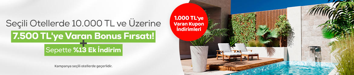 <font color="#666666" face="Poppins, sans-serif"><span style="font-size: 15px;">10.000 TL ve üzerine 7.500 TL ve Sepette Ek İndirimleri Kaçırmayın</span></font>